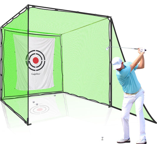 Golf Practice Hitting Nets for Backyard Driving Indoor Use Heavy Duty Practice Golf Driving Nets for Backyard Premium Portable Golf Impact Nets Cages with Frame