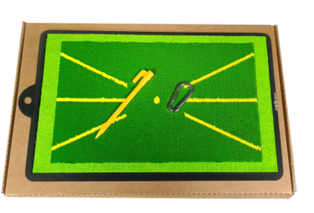Golf Swing Trainer Mat with Portable Base